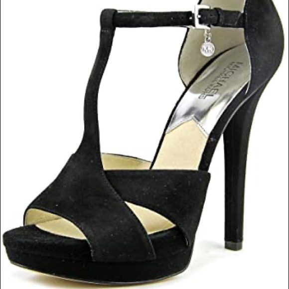 Michael Kors Shoes - Michael Kors black suede heels